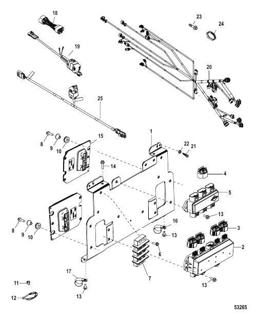 Helm Panel Assembly, Zeus (Dual Engine) 2.2