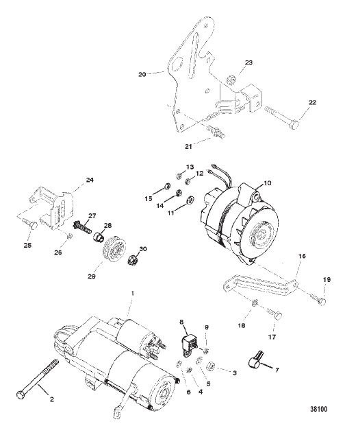 STARTER MOTOR AND ALTERNATOR