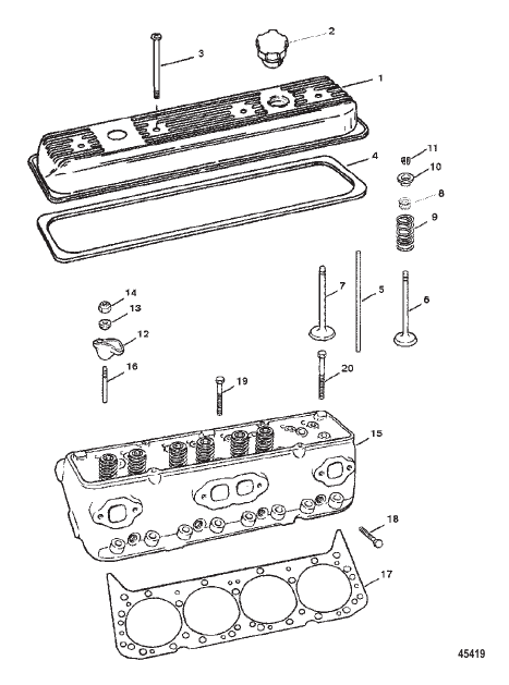 CYLINDER HEAD AND ROCKER COVER