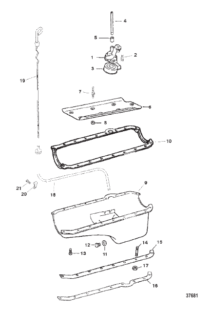 OIL PAN AND OIL PUMP