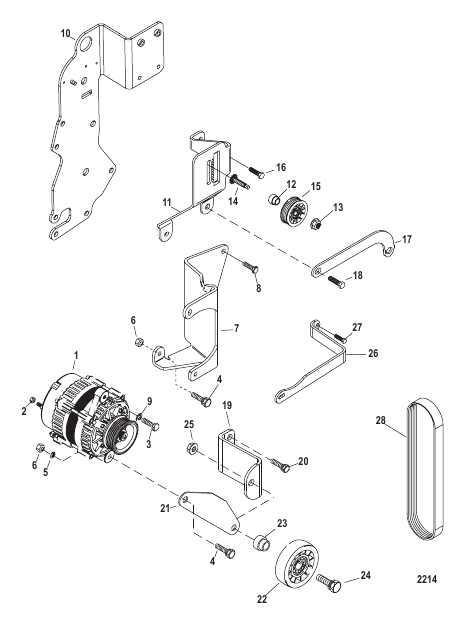 Alternator and Brackets