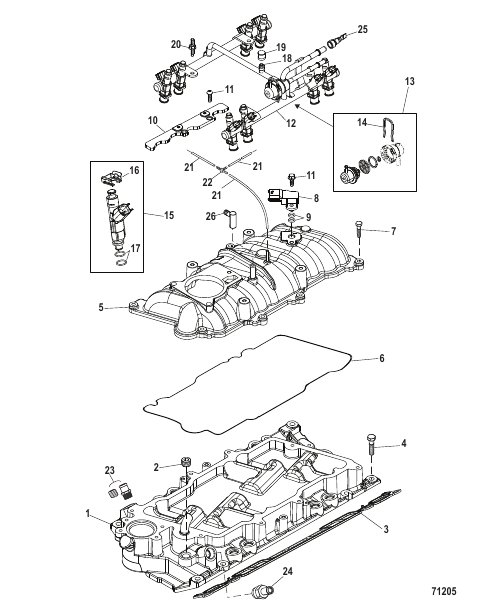 Intake Manifold and Fuel Rail