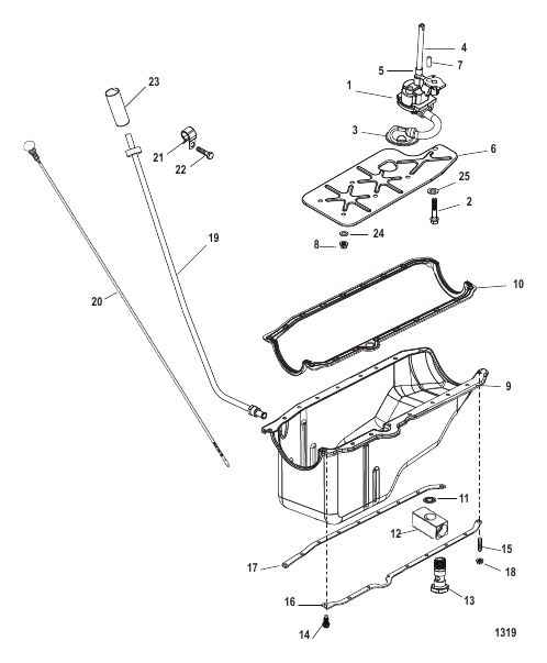 OIL PAN AND OIL PUMP