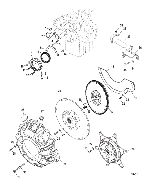 CYLINDER BLOCK-FLYWHEEL HOUSING