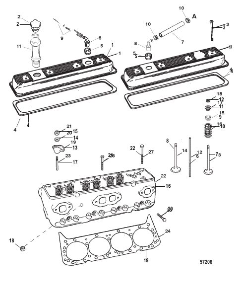 Cylinder Head and Rocker Cover