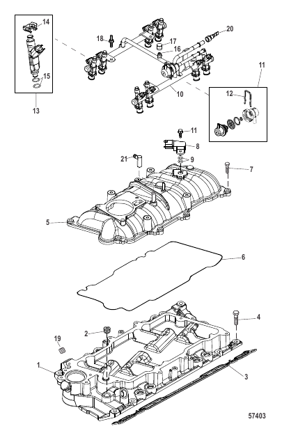 Intake Manifold and Fuel Rail