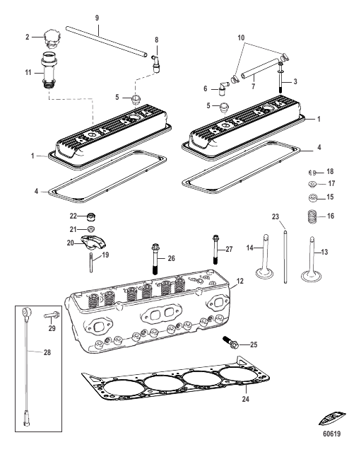 Cylinder Head and Rocker Cover