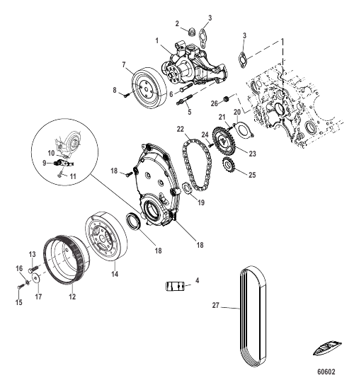 Front Cover And Circulating Pump