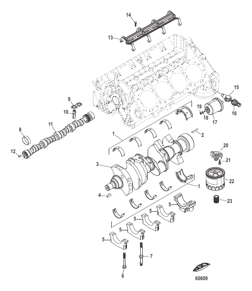 Cylinder Block Camshaft and Crankshaft