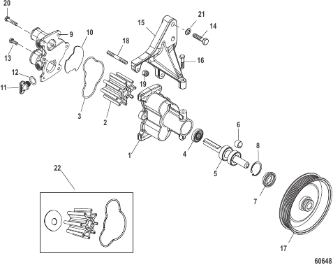 Sea Water Pump Assembly