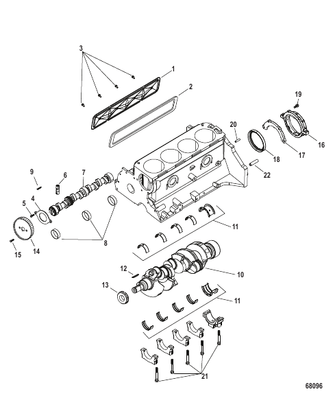 Cylinder Block Crankshaft and Camshaft