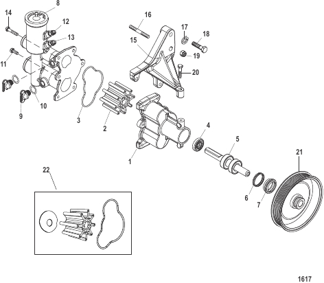 SEA WATER PUMP ASSEMBLY