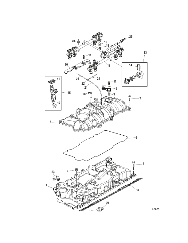 Intake Manifold and Fuel Rail