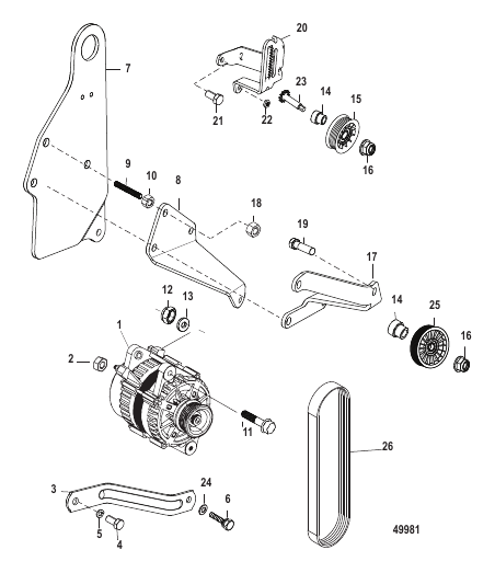 Alternator and Brackets