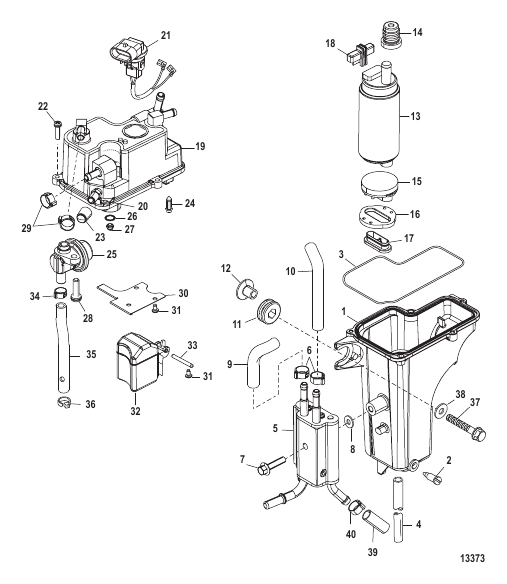 Vapor Separator (USA-1B036614/BEL-0P340242 and above)