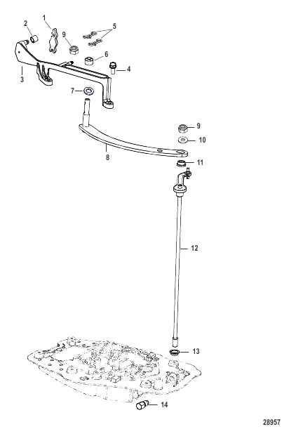 Shift Linkage Big Tiller Gas Assist