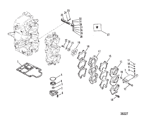 INDUCTION MANIFOLD AND REED BLOCK