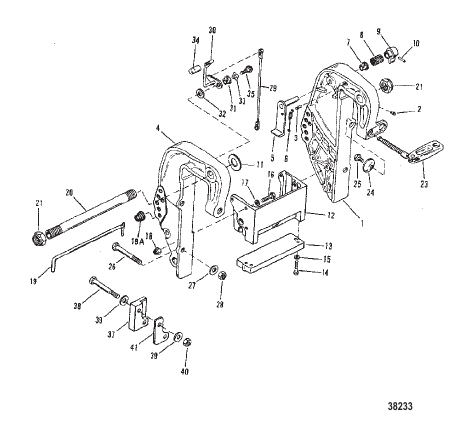 CLAMP BRACKET (MANUAL) (S/N: 0D1812000 AND UP)