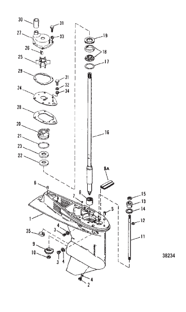 GEAR HOUSING (DRIVESHAFT)