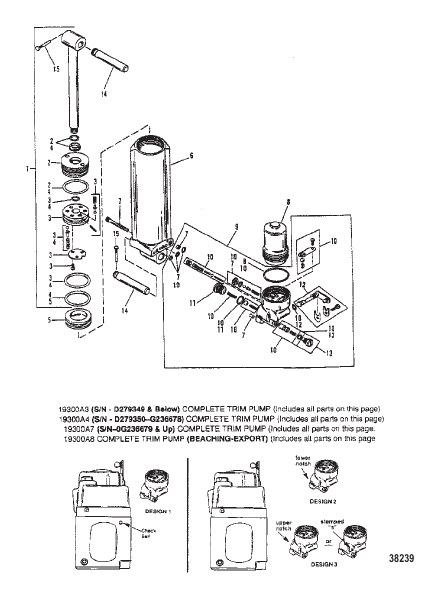 MANUAL TILT COMPONENTS