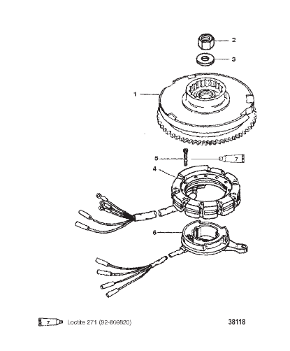 FLYWHEEL (55/60 SEAPRO/MARATHON)