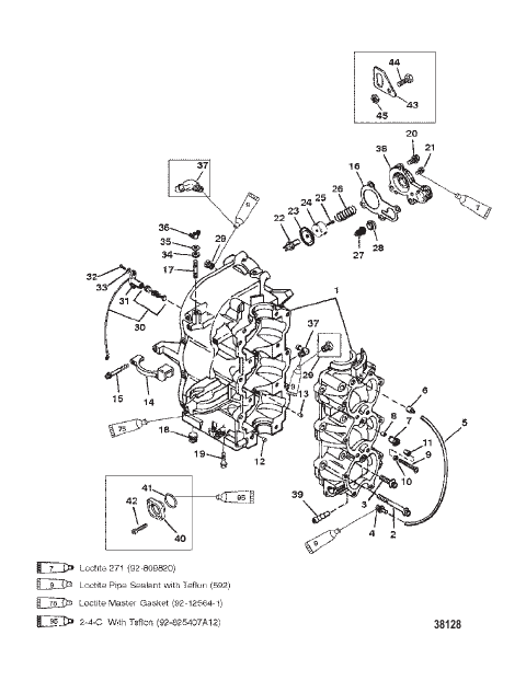 CYLINDER BLOCK AND CRANKCASE