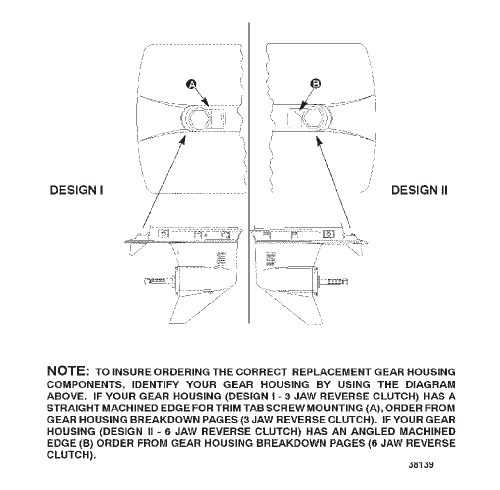 GEAR HOUSING CHART (60 SEAPRO/MARATHON/BIG FOOT)