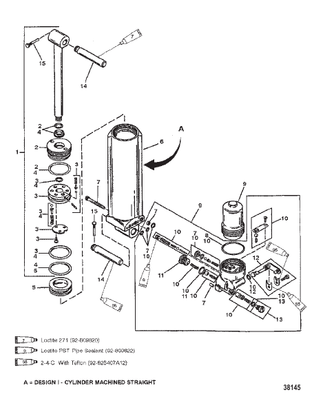 MANUAL TILT COMPONENTS (DESIGN I)