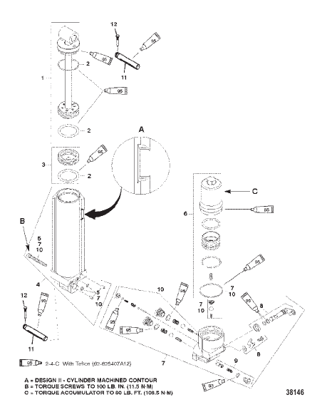 MANUAL TILT COMPONENTS (DESIGN II)