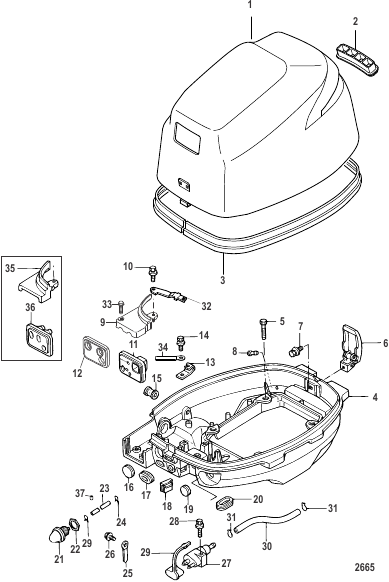 Cowling SN 0R548601 thru 0R734915