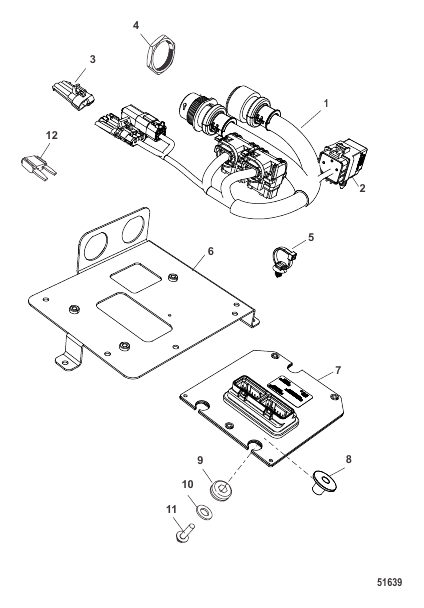 TVM Harness and Bracket Assembly Short Harness (Design I)