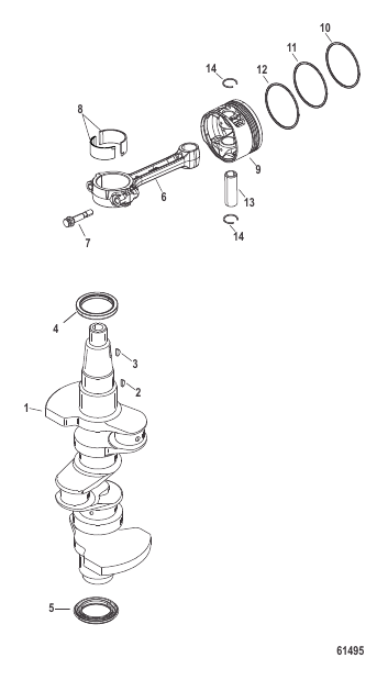 Crankshaft, Pistons and Connecting Rods