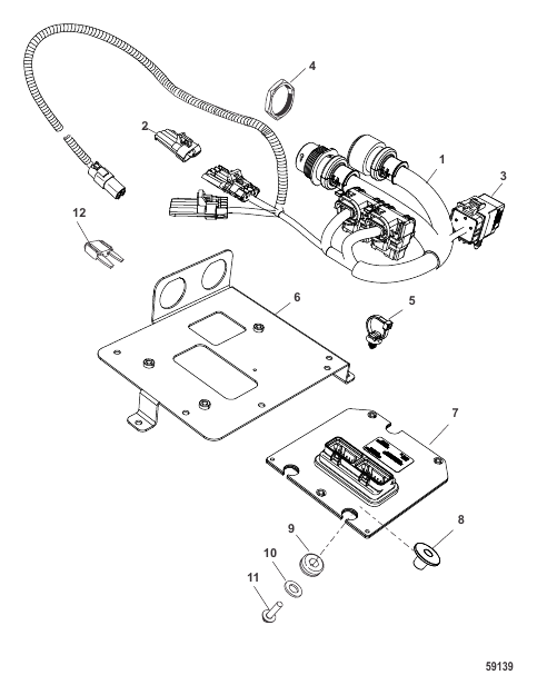 TVM Harness and Bracket Assembly Long Harness (Design II)