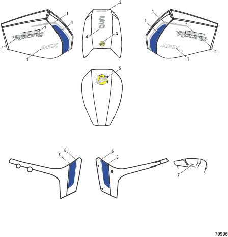 Decals Top and Lower Cowl