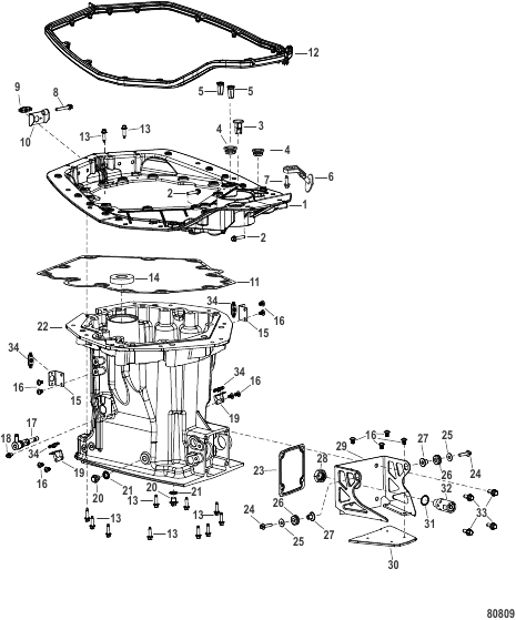 Adapter Plate and Driveshaft Housing