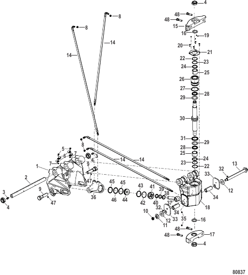Swivel and Transom Bracket