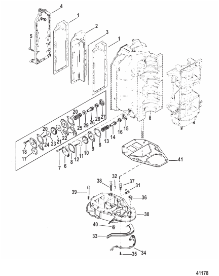 EXHAUST MANIFOLD AND EXHAUST PLATE