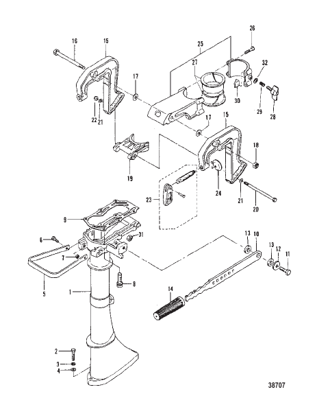 DRIVESHAFT HOUSING AND CLAMP BRACKETS