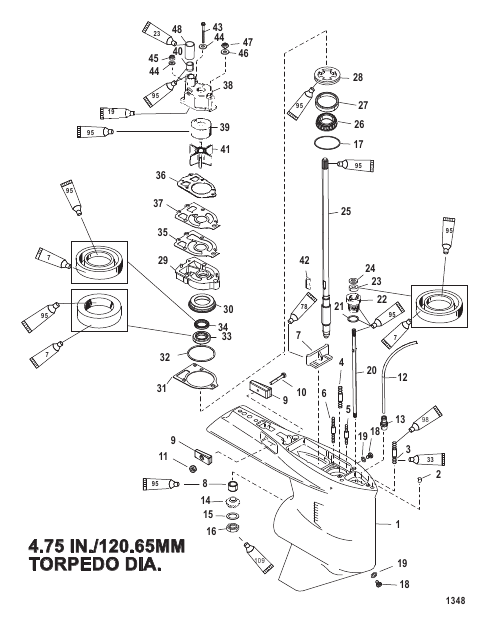 Gear Housing (Driveshaft)(Standard/Counter Rotation)