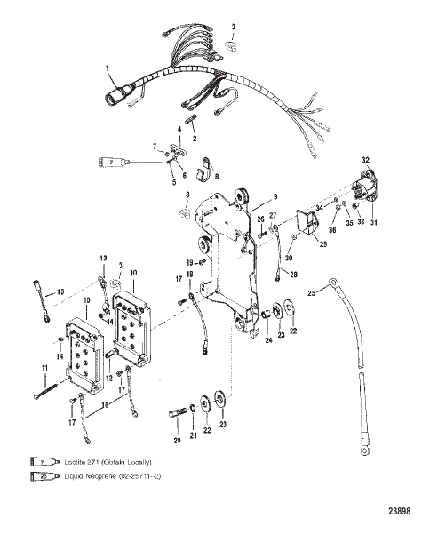 WIRING HARNESS/STARTER SOLENOID