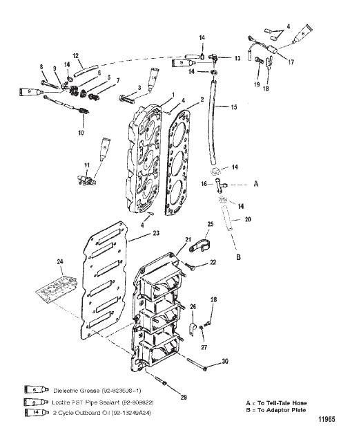 REED BLOCK AND CYLINDER HEAD