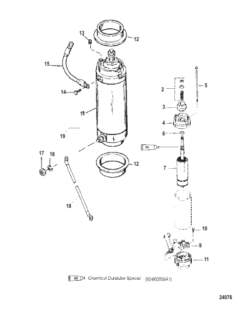 STARTER MOTOR (CENTRIFUGAL BENDIX)