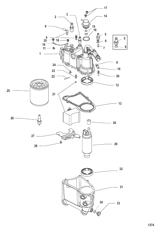 VAPOR SEPARATOR COMPONENTS