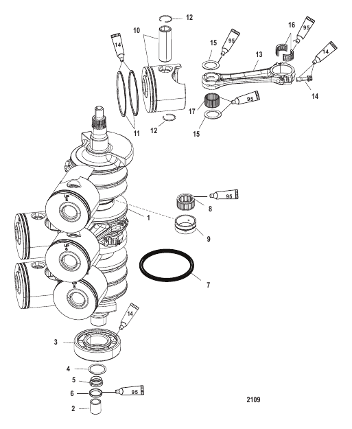 Crankshaft, Pistons and Connecting Rods