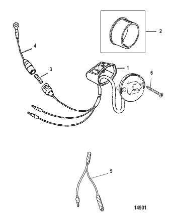 Power Trim Switch Kit (18286A18 and 18286A19)