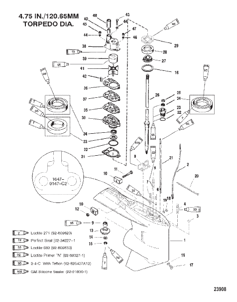 GEAR HOUSING (DRIVESHAFT)(STANDARD/COUNTER ROTATION)
