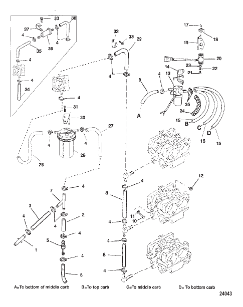 FUEL LINES (OIL INJECTION)