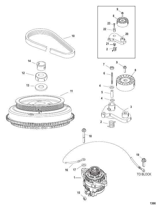 FLYWHEEL/ALTERNATOR