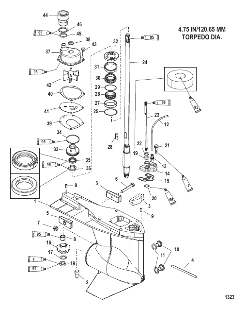 GEAR HOUSING (DRIVESHAFT)(STANDARD/COUNTER ROTATION)
