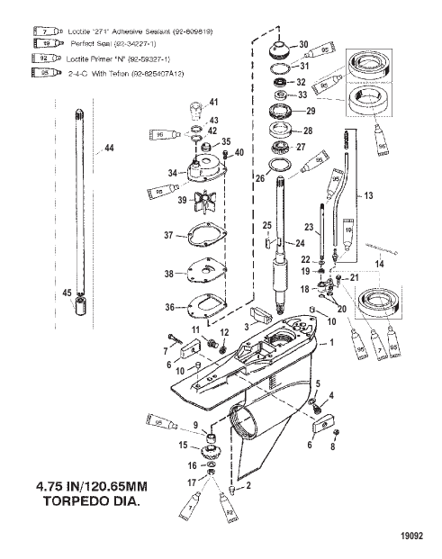 Gear Hsg (Driveshaft) (C/R)(S/N-0G960499 & Below)